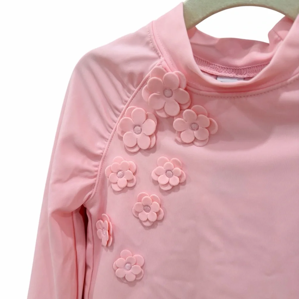 Janie and Jack Girl English Rose Flower Rash Guard 2T BRAND NEW WITH TAGS